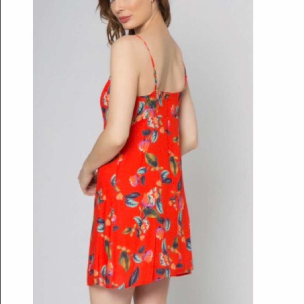 Lavender Brown Floral dress Size Small